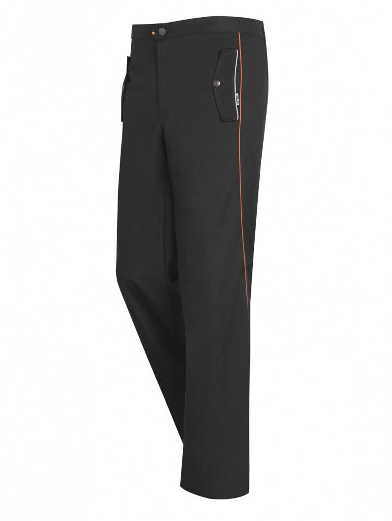 PANTALÓN CABALLERO MEDIA CINTURA ELÁSTICA Y RIBETES A CONTRASTE REGULAR FIT