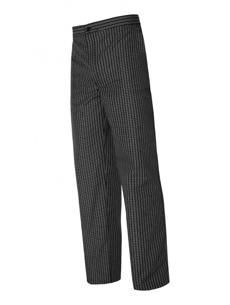 PANTALÓN COCINA CON MEDIA CINTURA ELÁSTICA Y BOLSOS CONFORT FIT