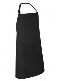 DELANTAL CON PETO, HEBILLA AJUSTABLE, UN BOLSO