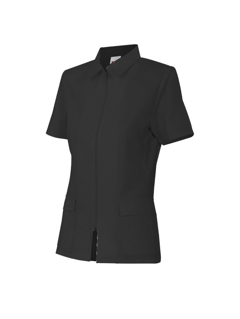 CHAQUETA CON CREMALLERA MANGA CORTA