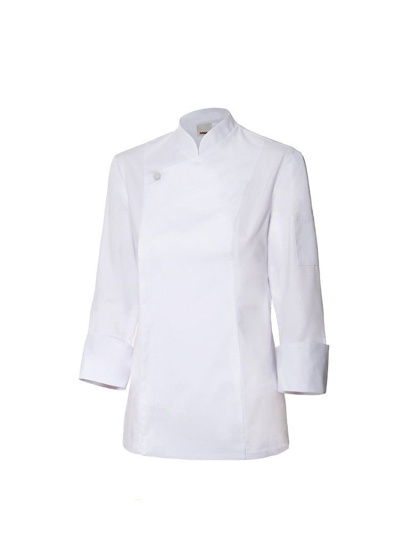 CHAQUETA DE COCINA MUJER CON CREMALLERA