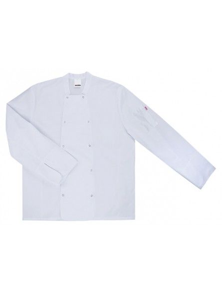 CHAQUETA DE COCINA CON AUTOMÁTICOS MANGA LARGA