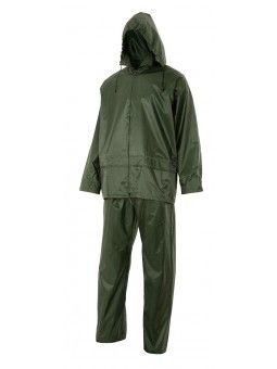 TRAJE DE LLUVIA DOS PIEZAS CON CAPUCHA OCULTA